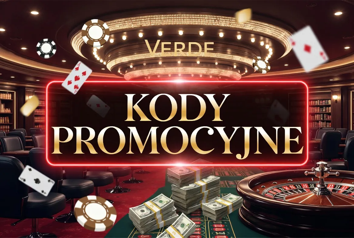 Panel kodów promocyjnych Verde Casino z polem na kupon